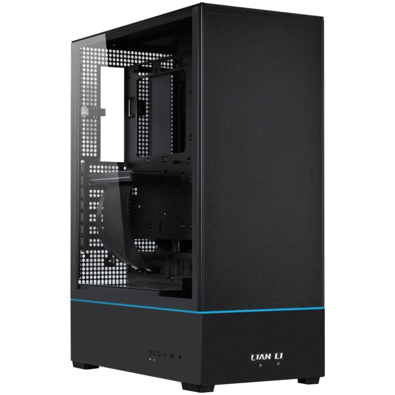 Image of Lian Li SUP-01 Small Form Factor Vertical Mesh Gaming Case - Black