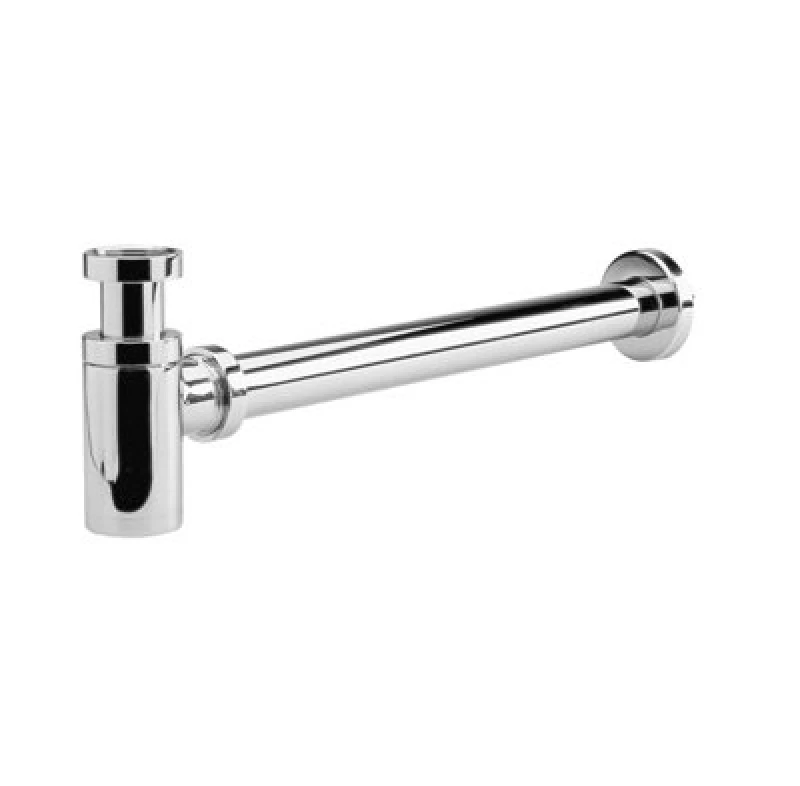 Image of Balterley Round Minimalist Bottle Trap Chrome Silver