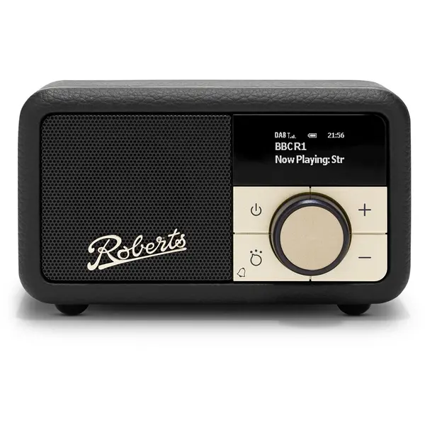Image of Roberts Revival Petite 2 DAB DAB+ Bluetooth Rechargeable Digital Radio Black