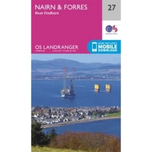 Image of Nairn & Forres, River Findhorn by Ordnance Survey (Sheet map, folded, 2016)