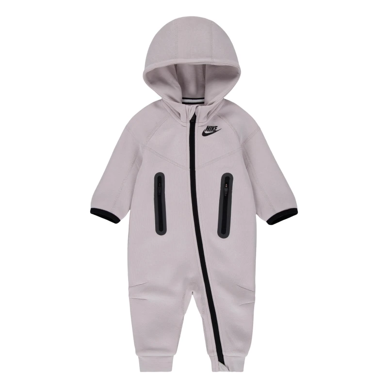 Image of Nike Tech Flc Hooded Platinum Violet unisex 0-3 Mnth