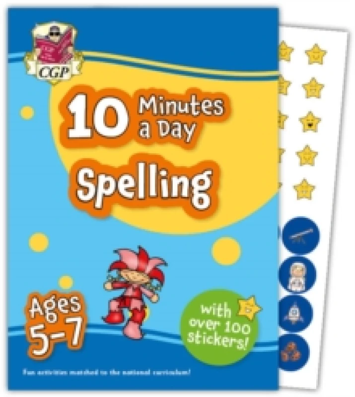 Image of 10 Minutes a Day Spelling for Ages 5-7 (with over 100 stickers) Paperback / softback