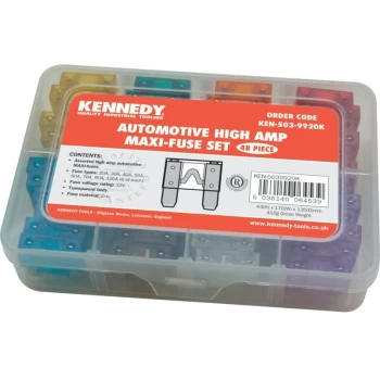 Image of High AMP Maxi-fuse Set Zinc 48-Pce - Kennedy