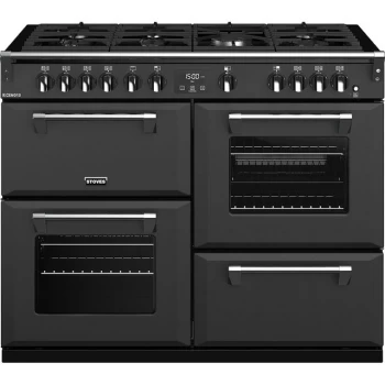 Image of Stoves Richmond S1100G 110cm Gas Range Cooker with Electric Grill - Anthracite - A/A/A Rated