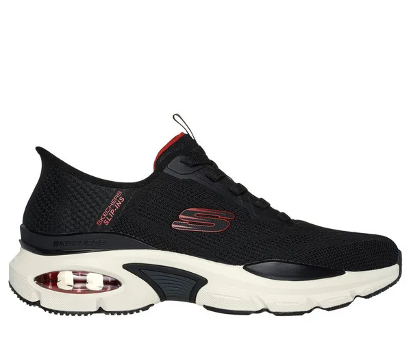 Image of Skechers Mens Skech-Air Ventura Vanderway Trainers UK Size 12 (EU 47.5) Black Red SKE2354-BKRD-12