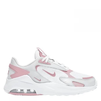 Image of Nike Air Max Bolt Womens Trainers - WHITE/Pink GLAZE-WHITE