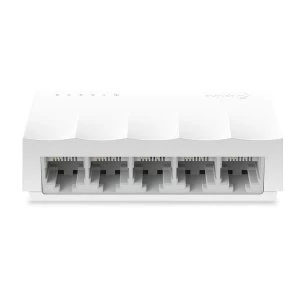 Image of TP-LINK (LS1005) 5-Port 10/100Mbps Unmanaged Desktop LiteWave Switch, Plastic Case UK Plug