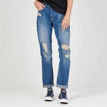 Image of Firetrap Blackseal Boyfriend Jeans - Mid Wash