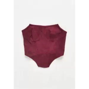 Image of Missguided Pointed Corset Top - Red