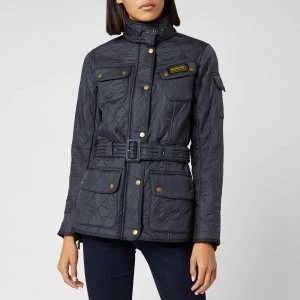 Image of Barbour International Womens Polarquilt Jacket - Navy - UK 12