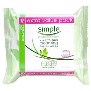 Image of Simple Cleansing Wipes Twin Pack