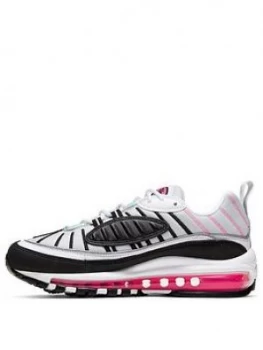 Image of Nike Air Max 98 - White/Green , White/Green, Size 8, Women