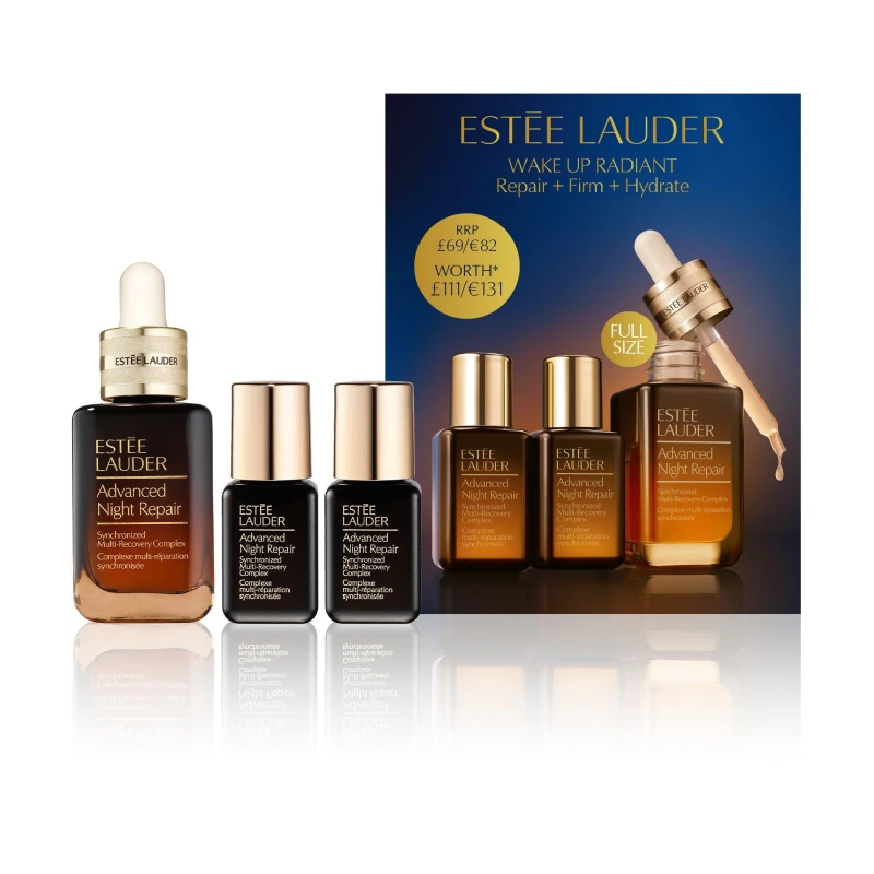 Image of Estee Lauder Wake Up Radiant Firm + Repair + Hydrate Skincare Gift Set (Worth £111) Multi