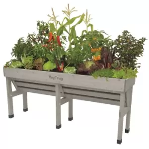 Image of VegTrug Medium Wall Hugger Raised Planter - Grey