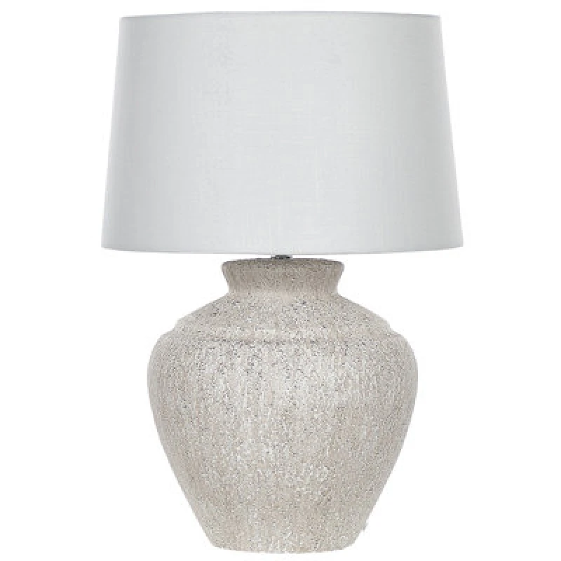 Image of Beliani Table Lamp Caine Ceramic Light Beige