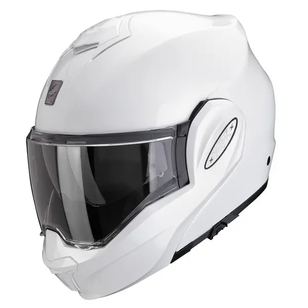 Image of Scorpion Exo-Tech Evo Pro Solid Pearl White Modular Helmet M