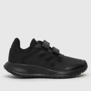 Image of Adidas Black Tensaur Run 2.0 V Junior Trainers