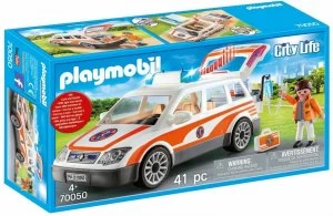 Image of Playmobil 70050 City Life Emergency Car with Siren