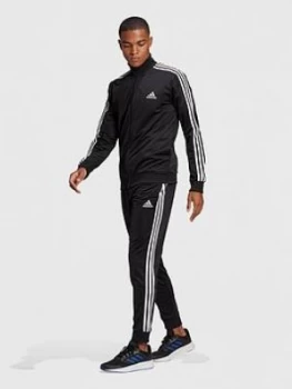 Image of Adidas 3-stripe Tracksuit - Black/White, Size L, Men