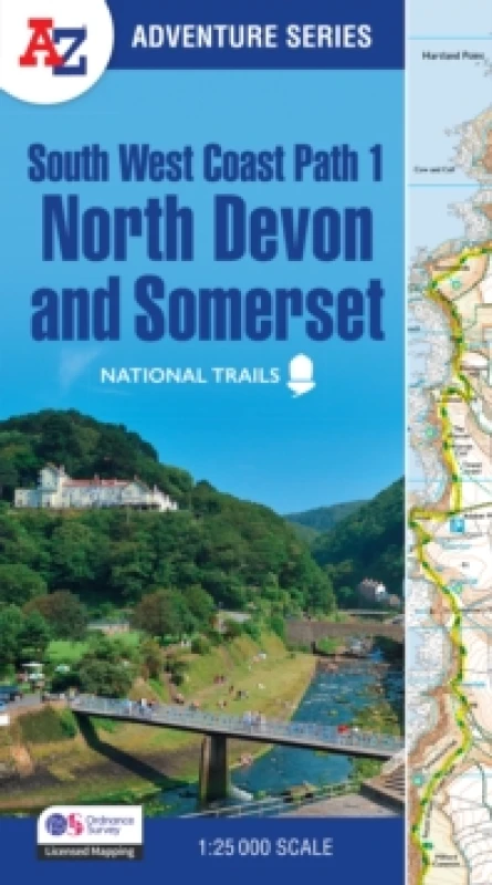 Image of South West Coast Path. 1 North Devon & Somerset. Paperback Books