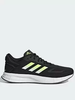 Image of adidas Duramo 10, Black/Yellow, Size 7.5, Men