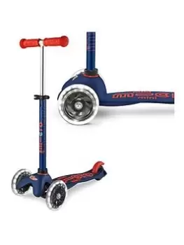 Image of Micro Scooter Mini Deluxe LED Navy