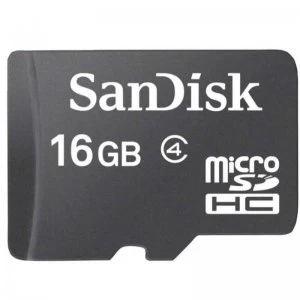 Image of SanDisk 16GB Micro SDHC Memory Card