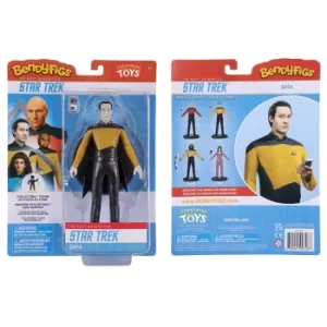 Image of Noble Collection Star Trek Lieutenant Commander Data BendyFig 7.5" Action Figure