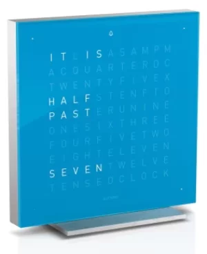 Image of QLOCKTWO Touch Blue Candy Table Clock 13.5cm