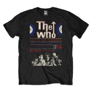 Image of The Who - Live At Leeds '70 Unisex Medium T-Shirt - Black