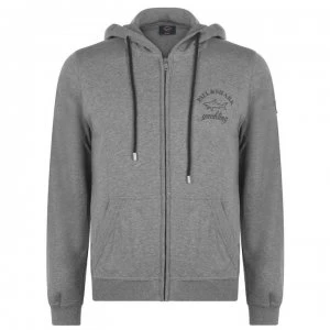 Image of Paul And Shark Zip Through Hoodie - Grey 931