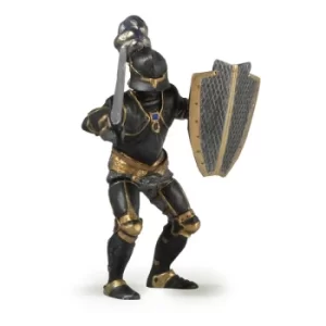 Image of PAPO Fantasy World Knight in Black Armour Toy Figure, Three Years or Above, Black/Gold (39275)