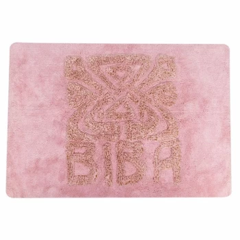 Image of Biba Bath Mat - Border Blush