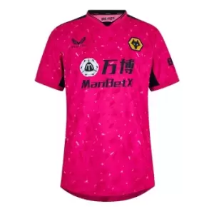 Image of Castore Wolves Goalkeeper Away Shirt 2022/2023 Mens - Pink