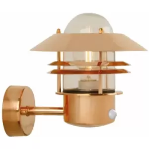 Image of Nordlux Blokhus Outdoor Wall Lantern Copper, E27, IP54