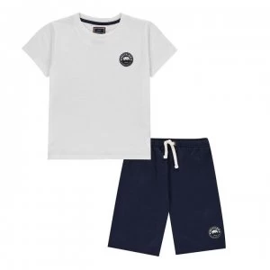 Image of SoulCal Signature Pyjama Short Set Junior Boys - Navy/White