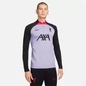 Image of Nike Liverpool Away Drill Top 2022 2023 Adults - Purple