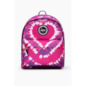Image of Hype Heart Hippy Tie Dye Backpack (One Size) (Pink/Purple/White)