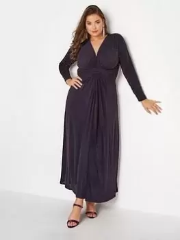 Image of Yours Party Knot Front Maxi - Navy, Size 26-28, Women