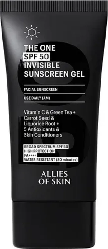 Image of Allies of Skin THE ONE SPF 50 Invisible Sunscreen Gel 50ml