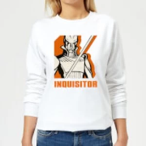 Image of Star Wars Rebels Inquisitor Womens Sweatshirt - White - XS