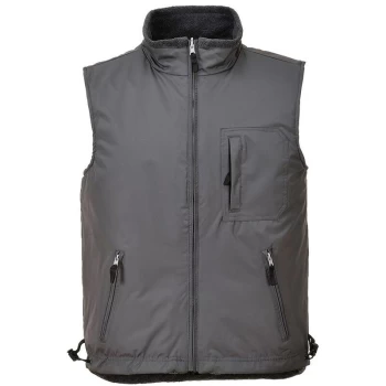 Image of Portwest - S418GRRM - sz M RS Reversible Bodywarmer - Grey