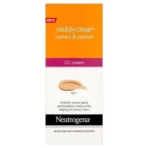 Image of Neutrogena Visibly Clear Correct and Perfect CC Cream Light