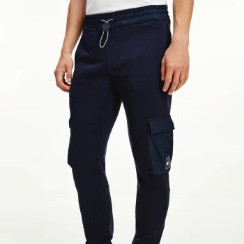 Image of Tommy Hilfiger Mens Utility Mix Media Pants - Desert Sky - L
