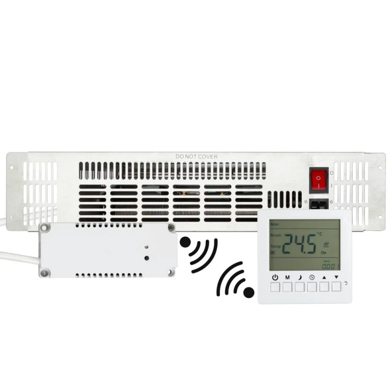 Image of TCP 2000W Plinth Heater Lot 20 Compliant in Silver Silver Unisex