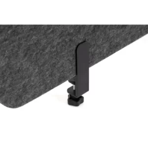 Image of Desk Sculpo with metal clamps, Dark Grey, 120 x 40 cm