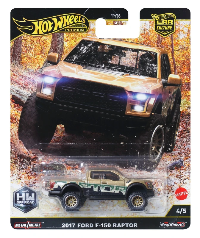 Image of Hot Wheels Premium Car Off Road 17 Ford F150 Raptor