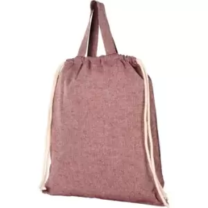 Image of Bullet Adults Unisex Pheebs 150gm Drawstring Backpack (One Size) (Heather Maroon)