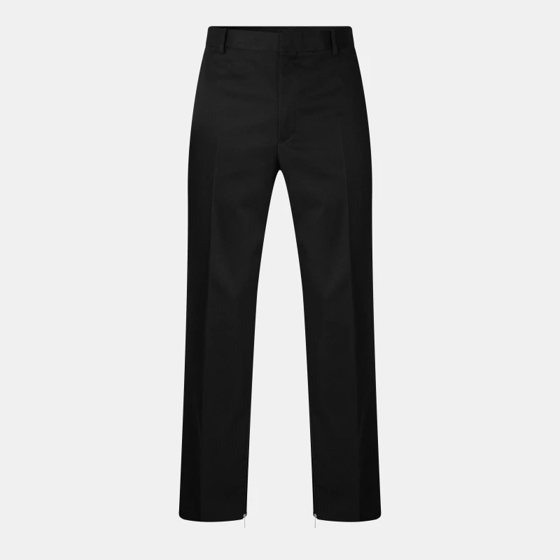 Image of Off White Mens Slim Fit Trousers Black male M