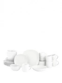 Image of Waterside 30 Piece White Everyday Dinner Set